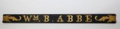 WM B. ABBE CARVED AND GILT QUA