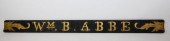 WM B. ABBE CARVED AND GILT QUA
