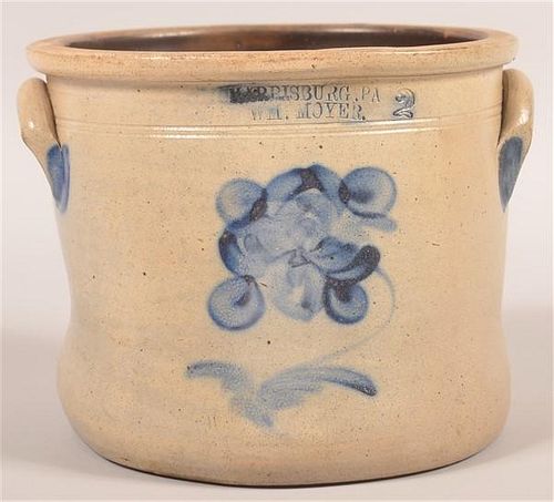 WM. MOYER TWO GALLON STONEWARE