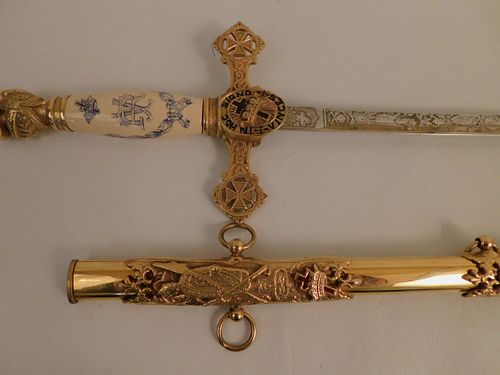 WM. ROBERT TAYLOR FRATERNAL SWORDAn
