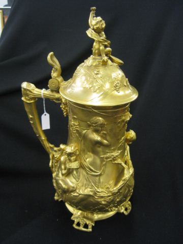WMF Art Nouveau Tankard gilt finish