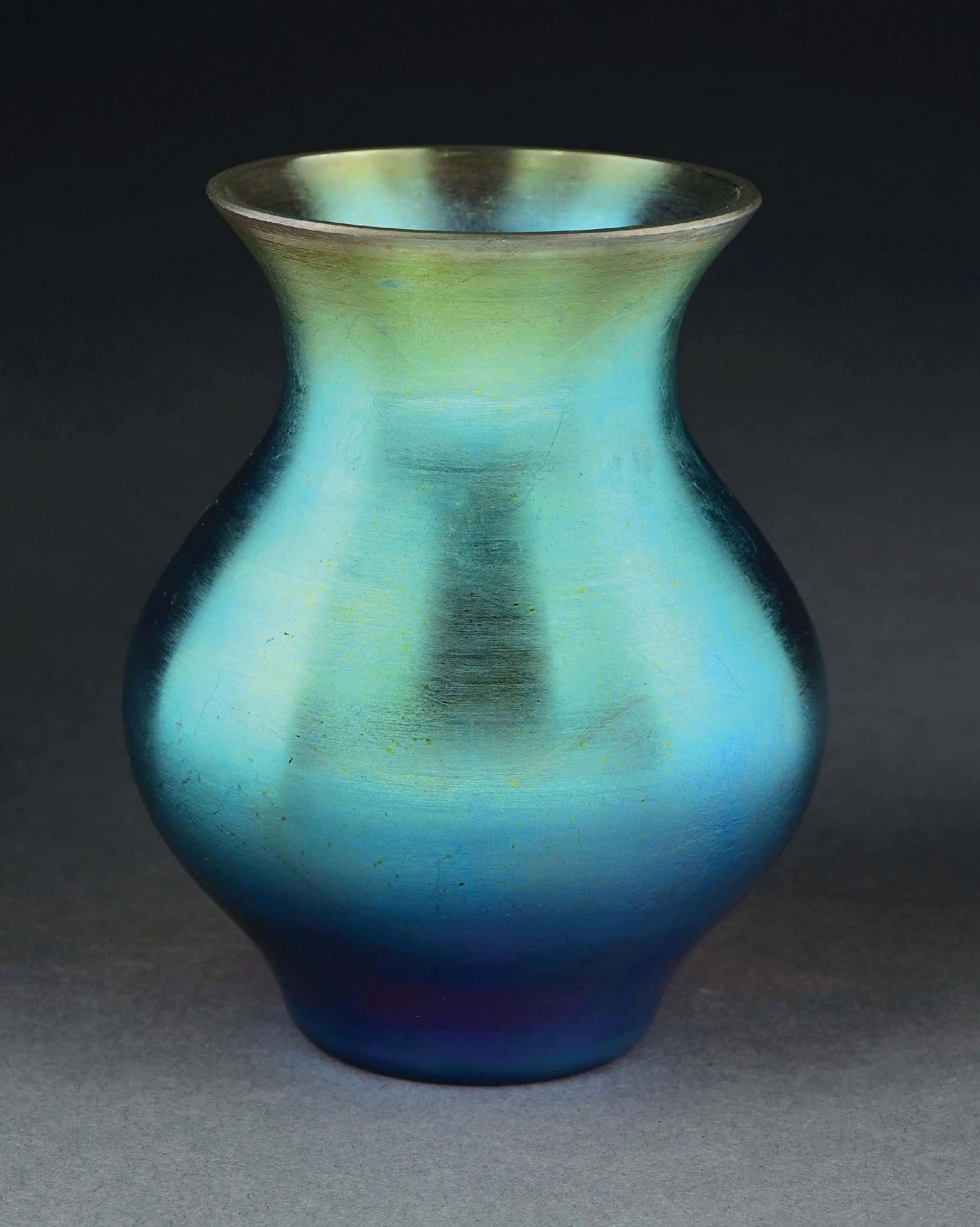 WMF BLUE GLASS VASE BY MYRA