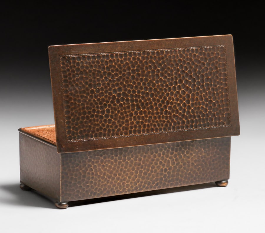 WMF - GERMAN #47 HAMMERED BRASS BOX