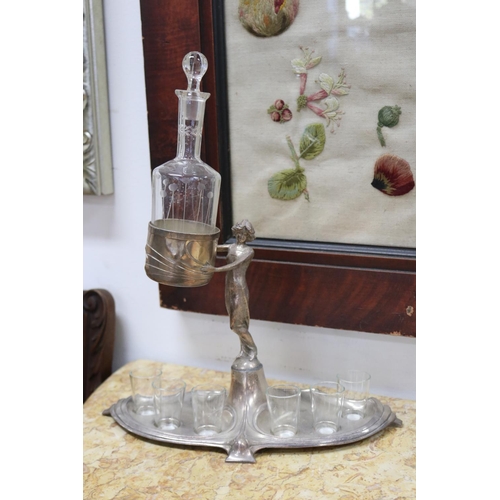 WMF metal Art Nouveau figural