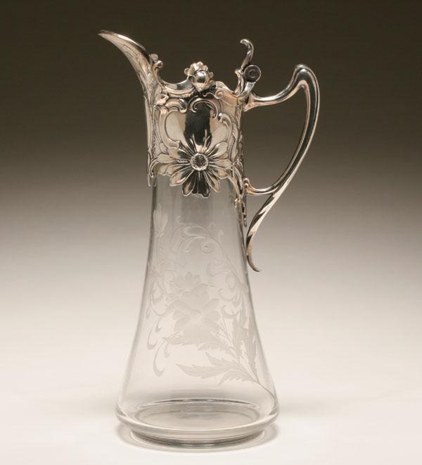 WMF Nouveau silver mounted glass