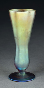 WMF SMALL IRIDESCENT GLASS VAS