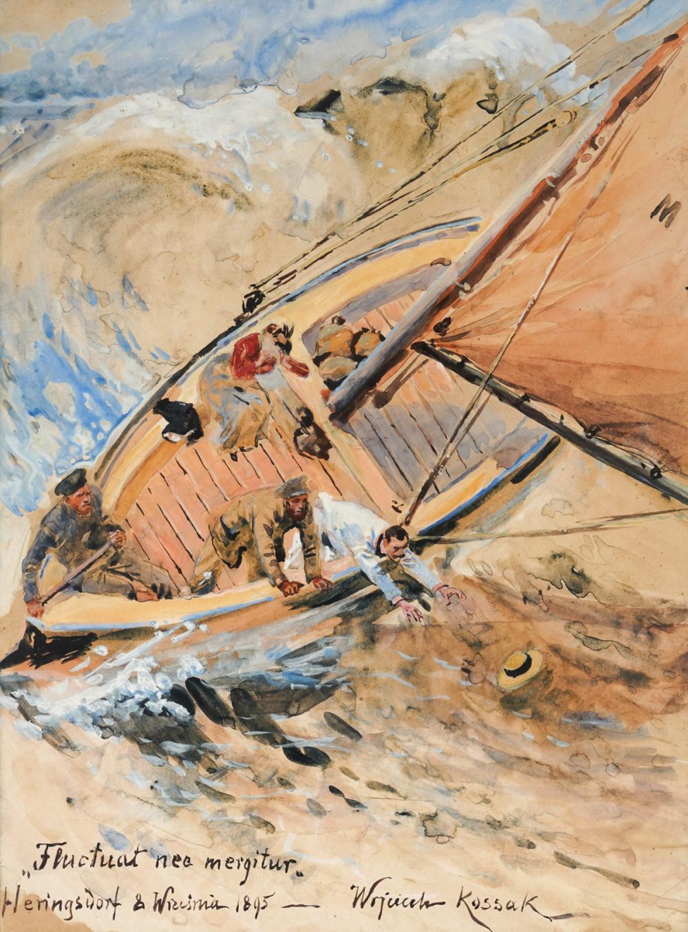 WOJCIECH ADALBERT KOSSAK 'SINKING