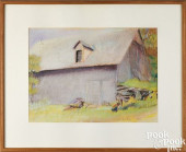 WOLF KAHN, PASTEL TITLED SPRIN