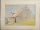 WOLF KAHN "VERMONT FOG" PASTEL