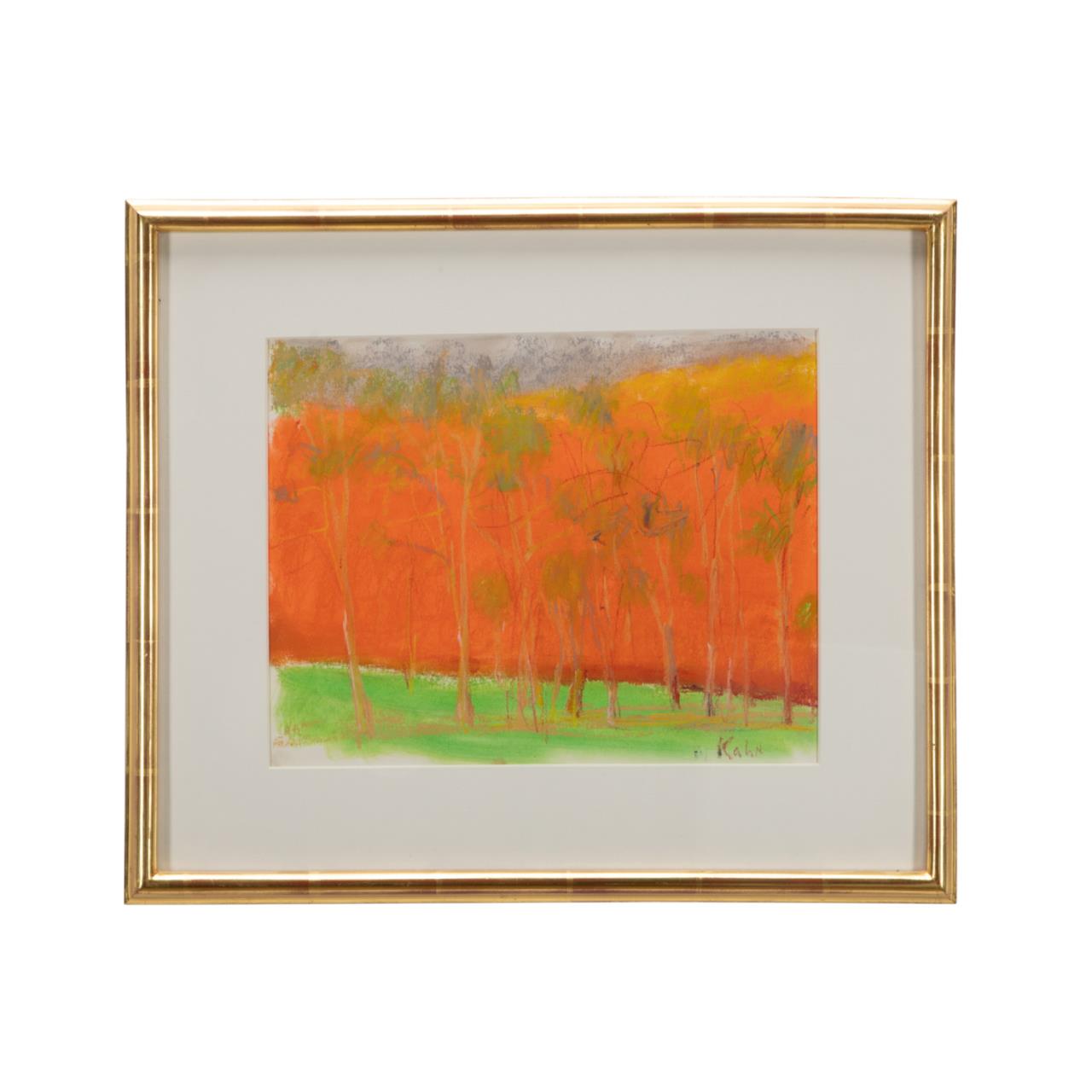 WOLF KAHN "VERY RED" NEON PASTEL