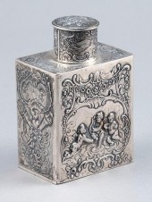 WOLF & KNELL SILVER TEA CADDY