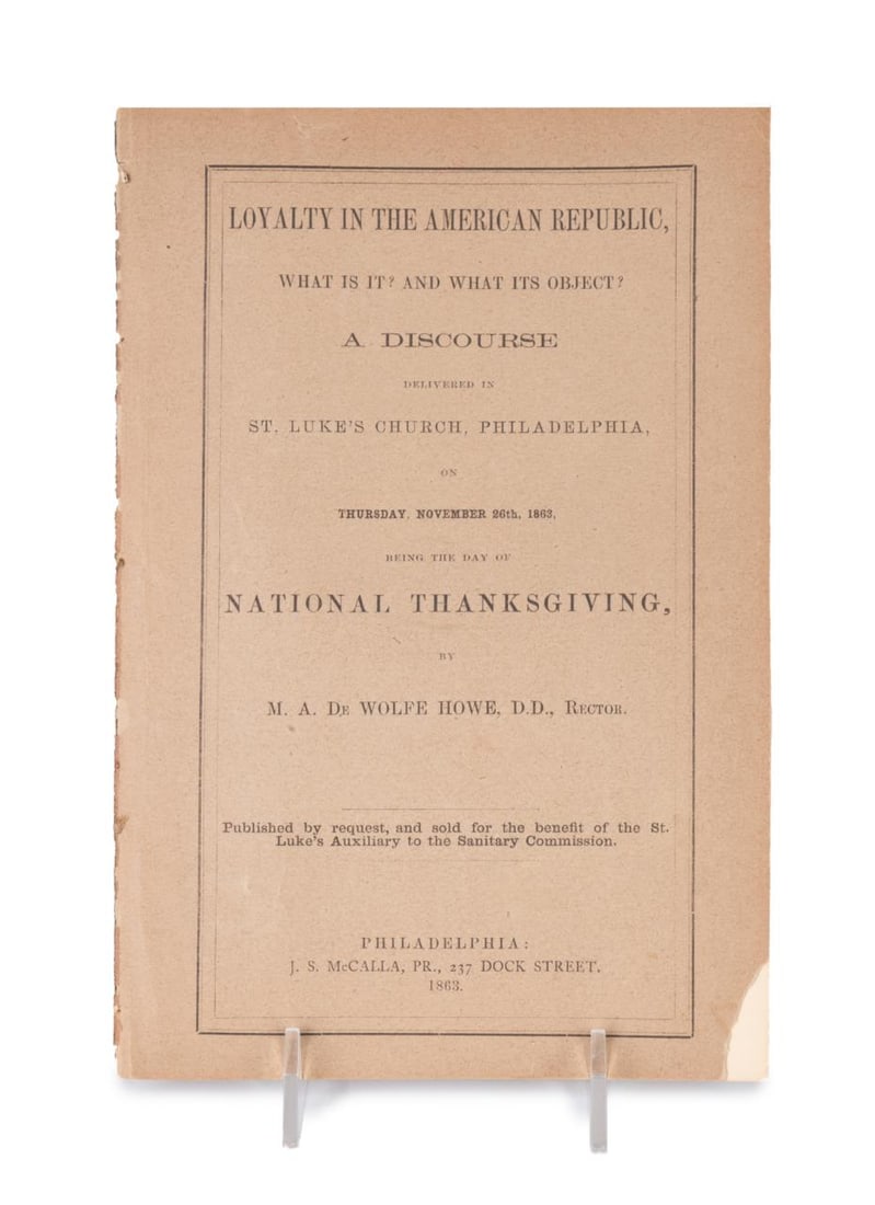WOLFE HOWE, THANKSGIVING DAY