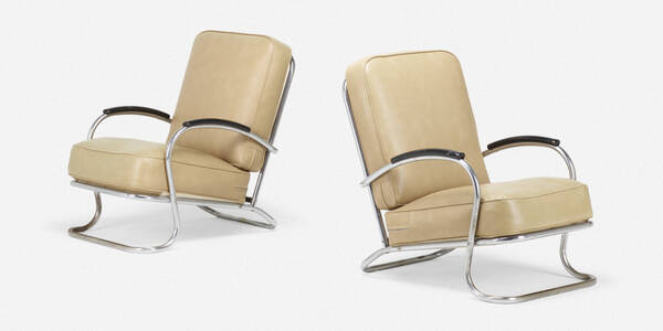 Wolfgang Hoffmann. Lounge chairs,