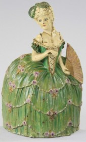 WOMAN IN HOOP SKIRT DOORSTOP W
