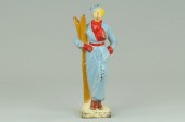 WOMAN SKIER DOORSTOP Full figu
