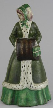 WOMAN WITH MUFF DOORSTOP Alban