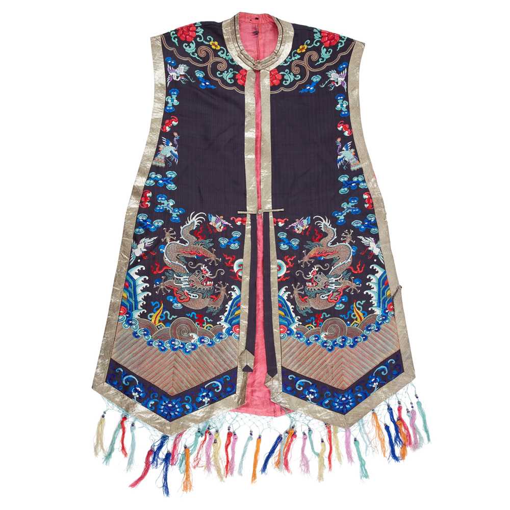 WOMAN'S EMBROIDERED SILK VEST,