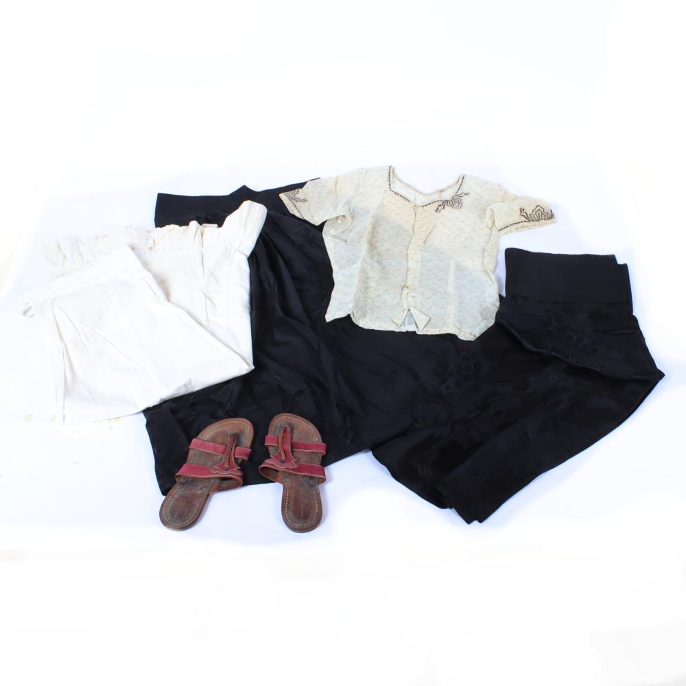 WOMEN'S CA.1930S 5PC CLOTHING: