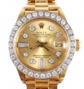 WOMENS ROLEX 18K GOLD PRESIDEN
