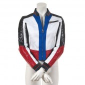 WOMENS' VERSACE LEATHER MOTORC