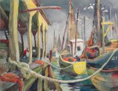 WONG SIU LING. Watercolor Harb