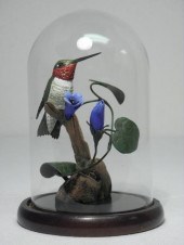 Wood and clay handmade sculptu