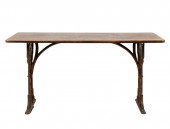 WOOD AND IRON HALL TABLEWood a
