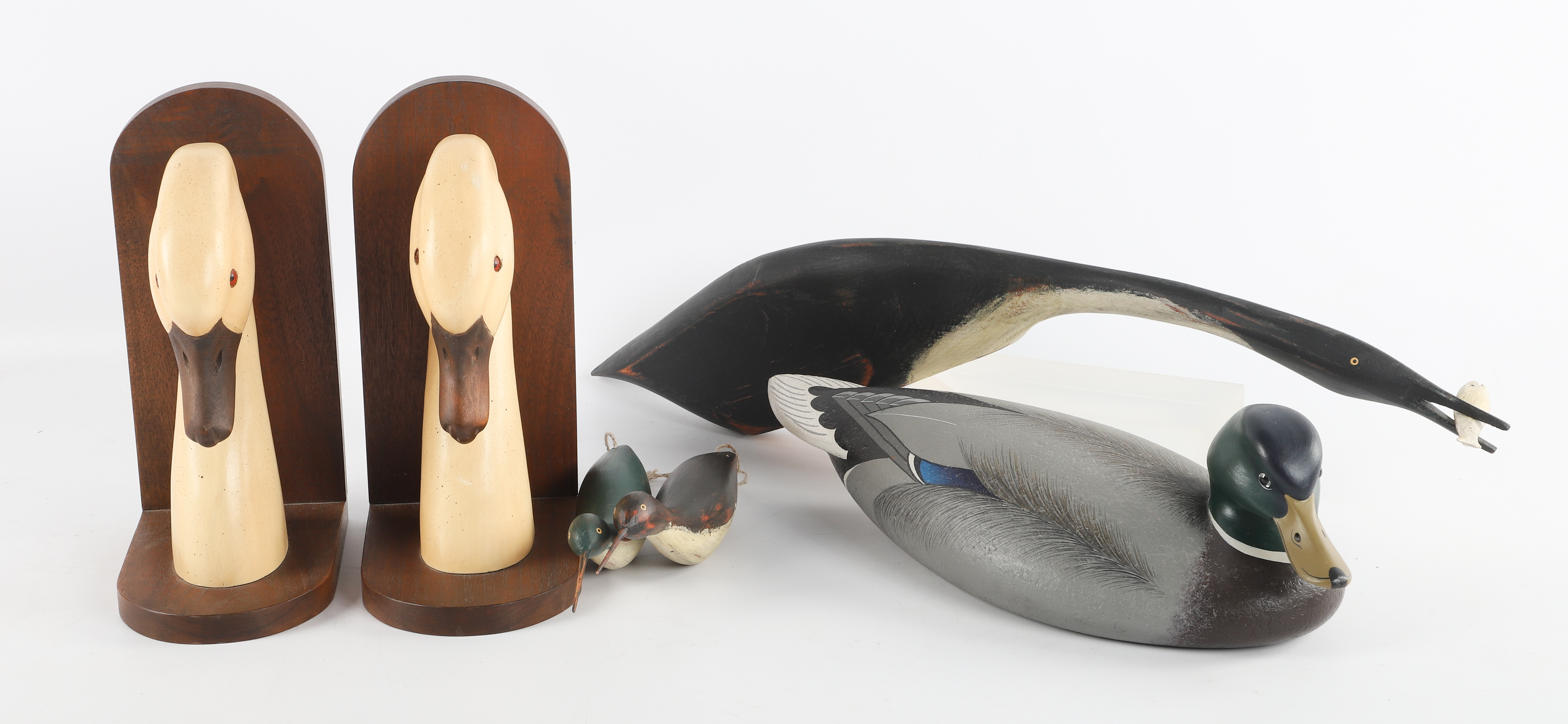 Wood Carved and Painted Duck Decoys
