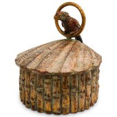 WOOD CARVED DECORATIVE BOXDESC
