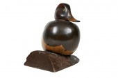 WOOD CARVED DECOYsigned Tom Ta