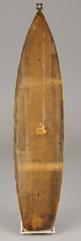 WOOD CIGAR FIGURAL THERMOMETER