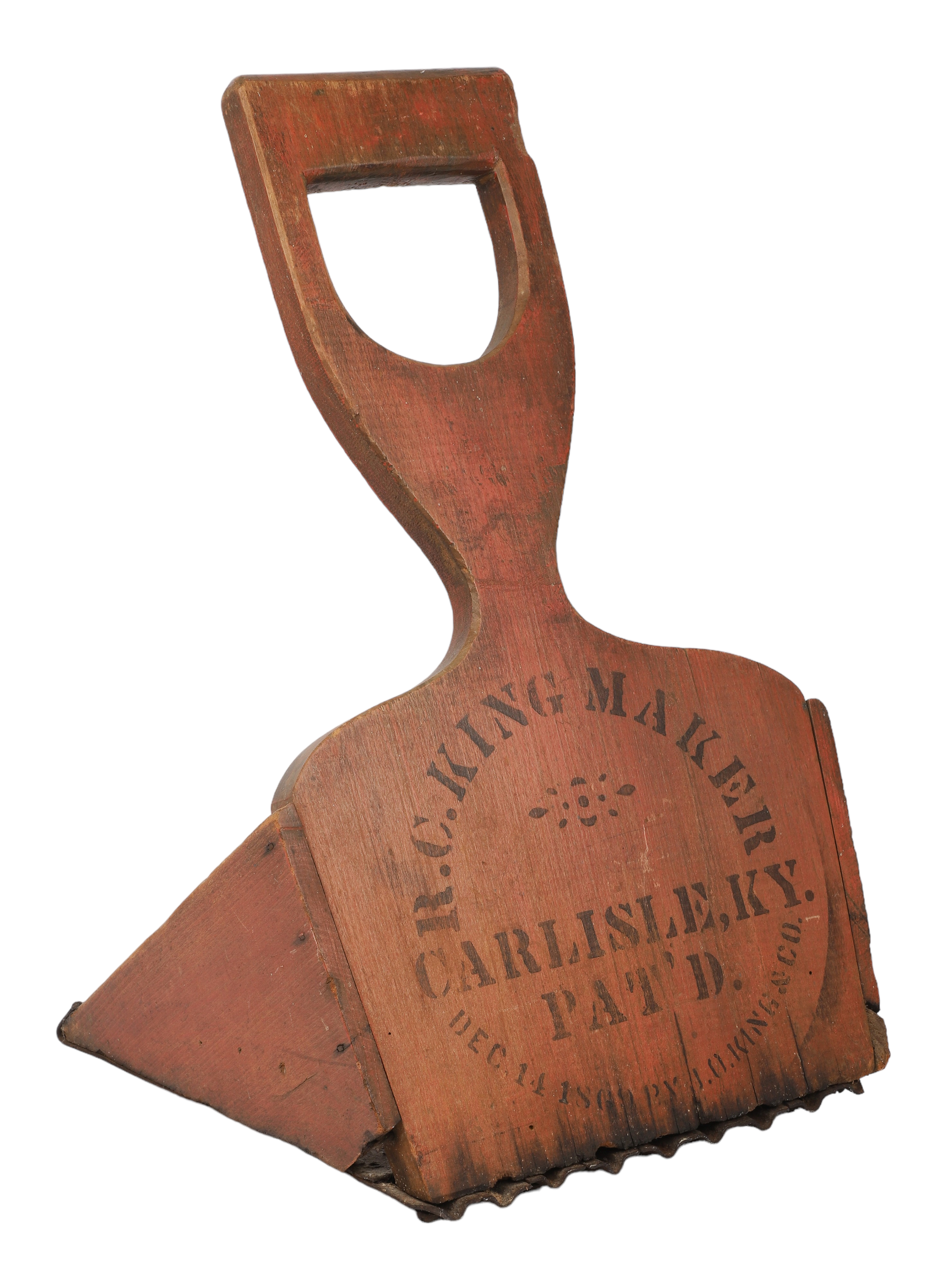 Wood cranberry rake scoop,