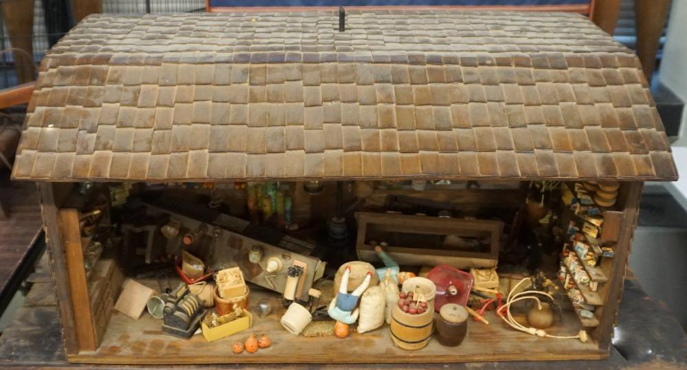 WOOD DIMINUTIVE COUNTRY STORE AND