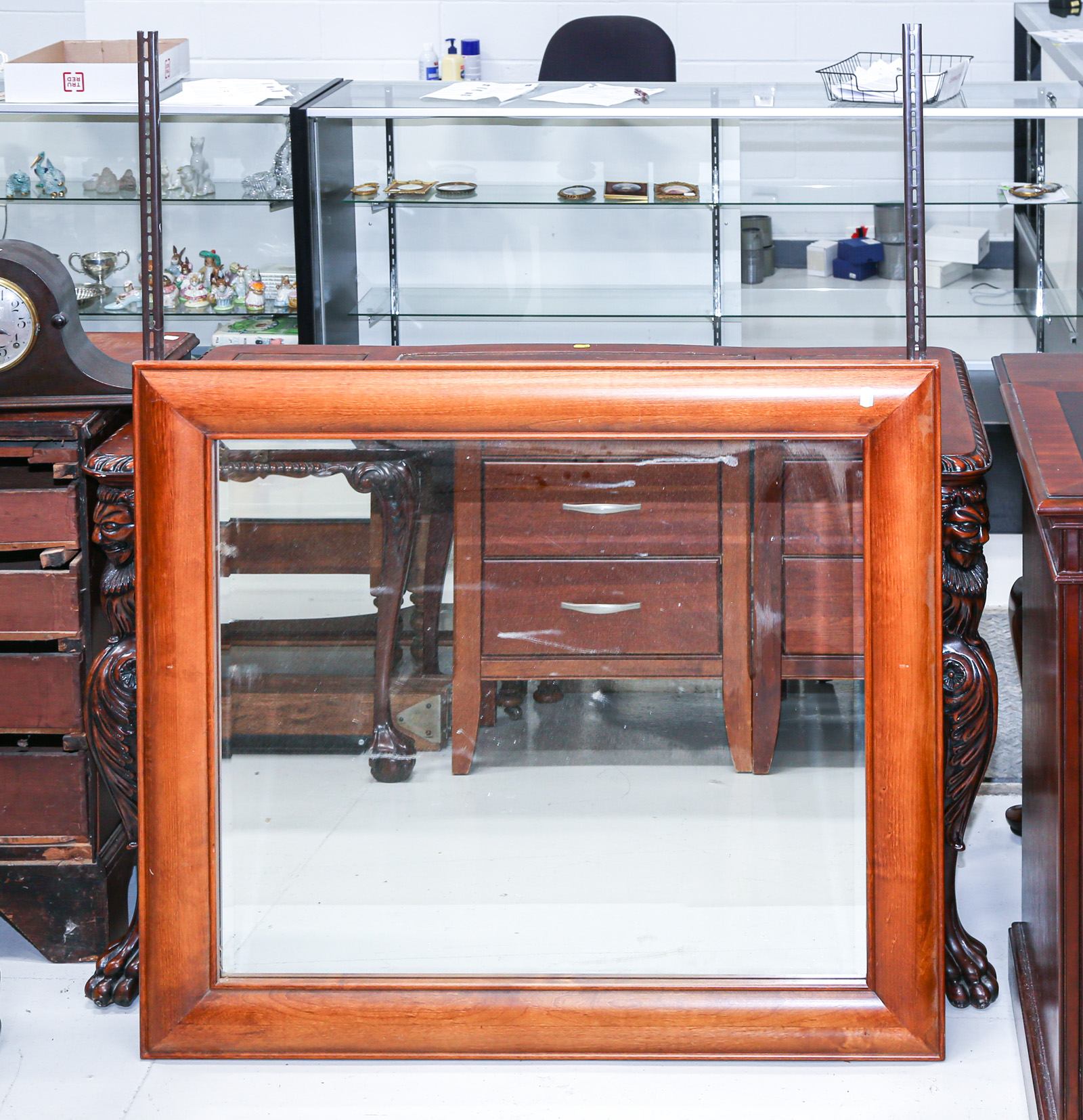 WOOD FRAMED DRESSER MIRROR 36 1/4 x