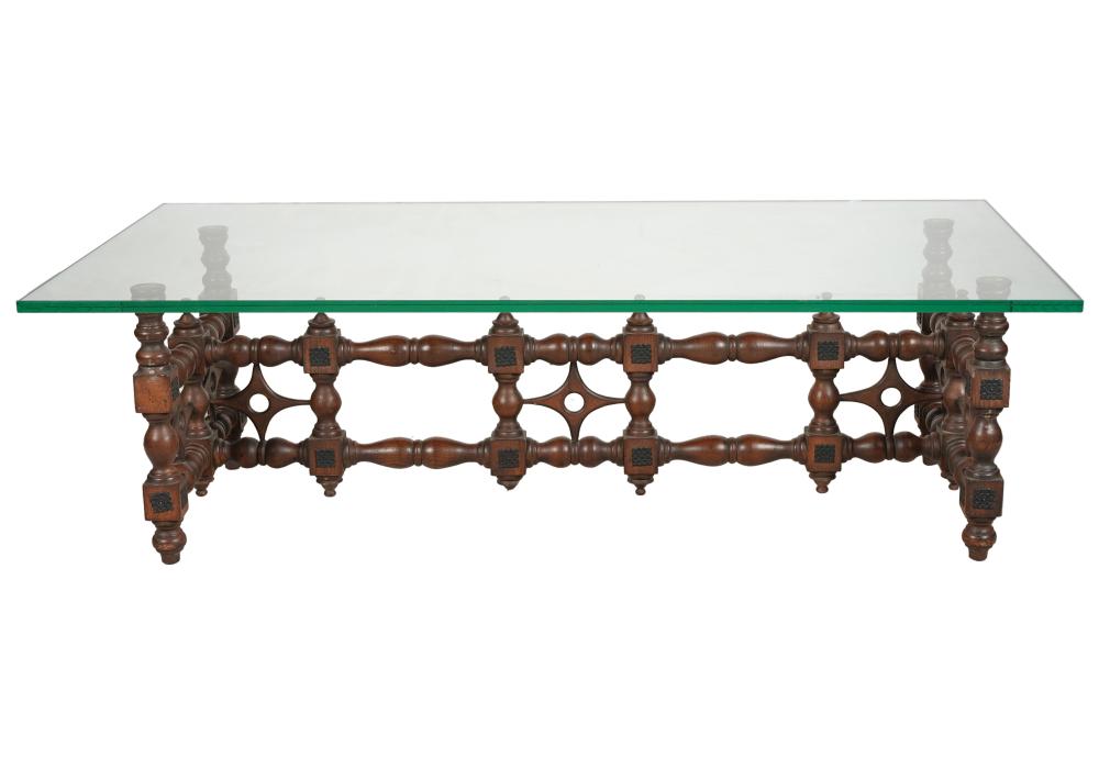 WOOD & GLASS COFFEE TABLEthe