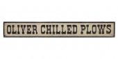 WOOD OLIVER CHILLED PLOWS SIGN