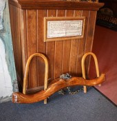 WOOD OXEN YOLK WITH WALL SIGNW