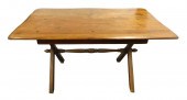 WOOD PLANK TAVERN TABLE, RECTA