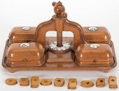 WOOD PLAYING CARD PRESS WITH F