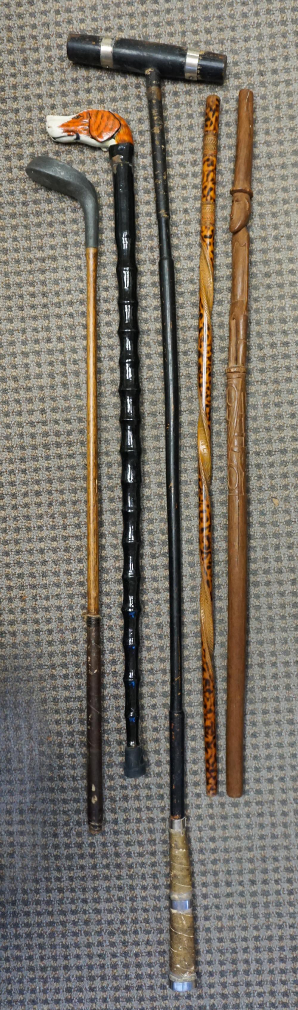 WOOD POLO STICK, HICKORY GOLF