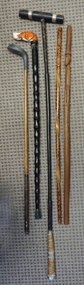 WOOD POLO STICK, HICKORY GOLF