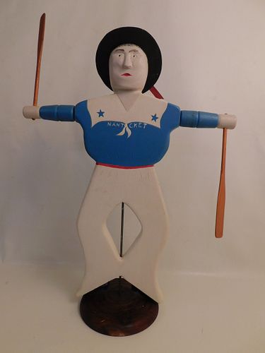 WOOD SAILOR WHIRLIGIG BY