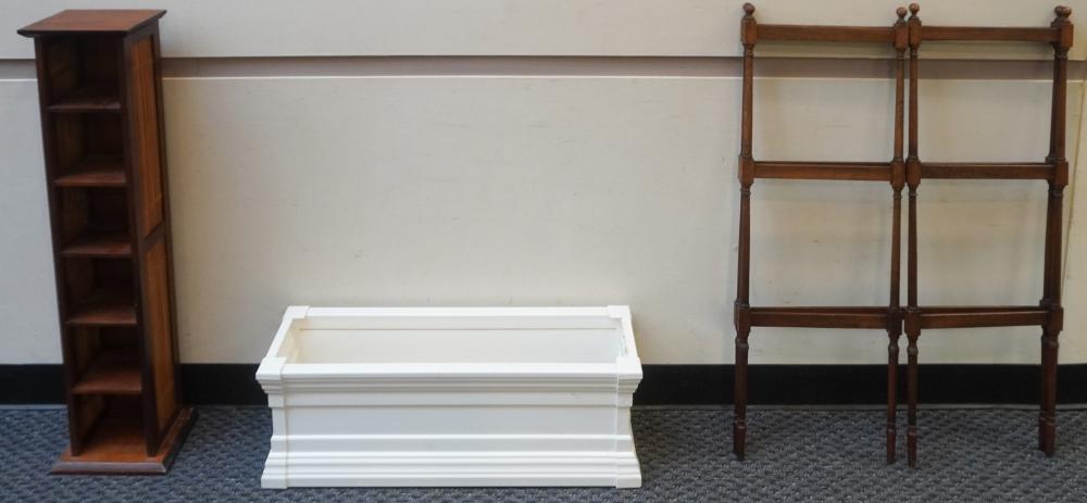 WOOD SHELVES, GATE AND A TWO