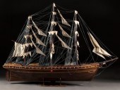 Wood ship model of the "Cutty