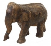 WOOD WALKING ELEPHANT FIGUREWo