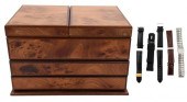 WOOD WATCH BOX WITH ASSORTED B