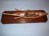 WOOD WHALEBOAT MODELAntique wo