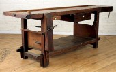 WOOD WORK BENCH IRON CLAMPS CI