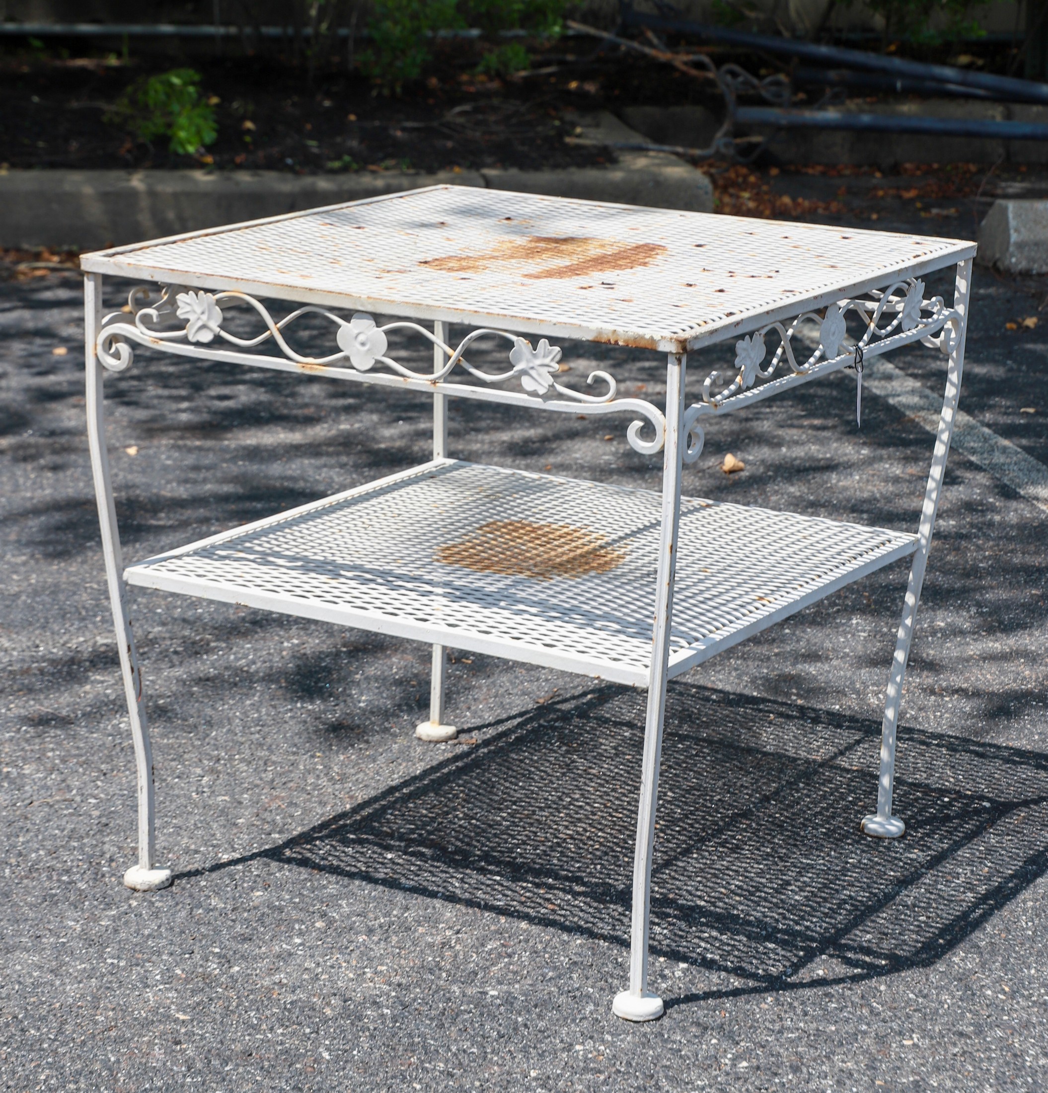 Woodard style painted 2-tier side