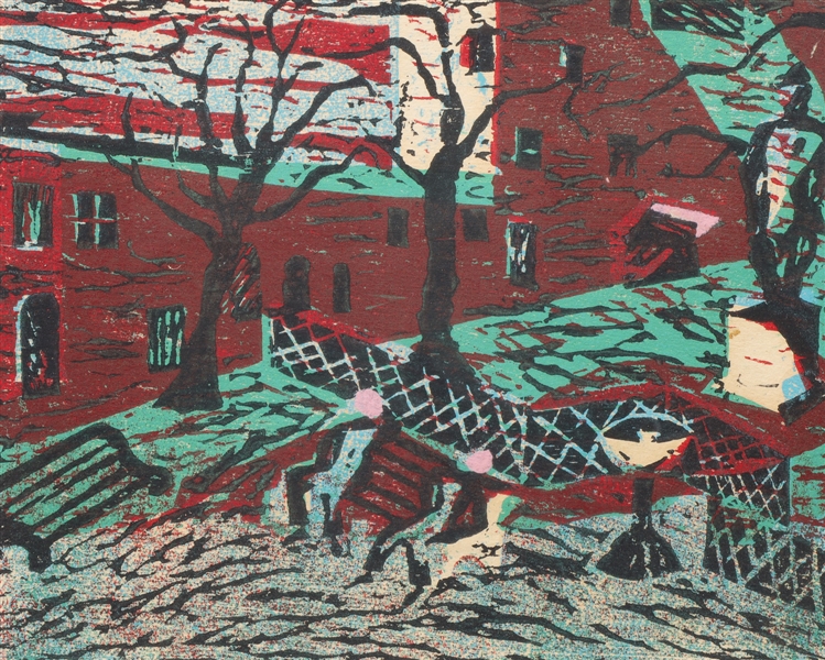 Woodblock print (2 of 7) on
